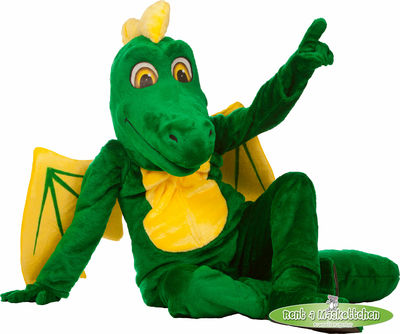 Maskottchen Drache Diego